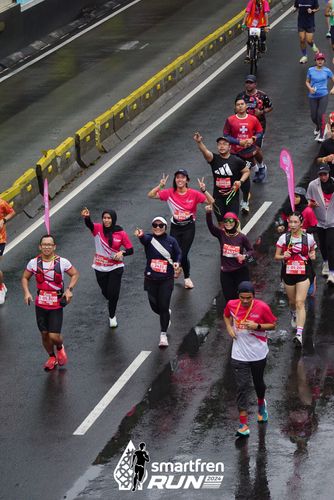 Race photo from Smartfren Run 2024