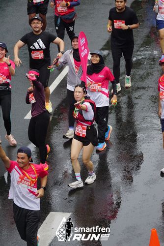 Race photo from Smartfren Run 2024