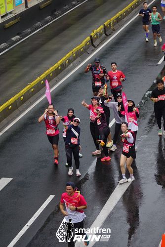 Race photo from Smartfren Run 2024