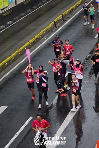 Race photo from Smartfren Run 2024