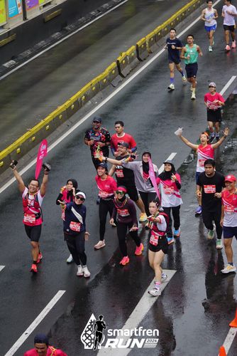 Race photo from Smartfren Run 2024