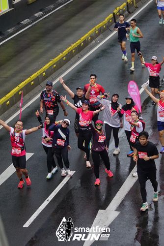 Race photo from Smartfren Run 2024
