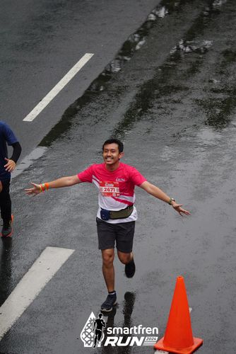Race photo from Smartfren Run 2024