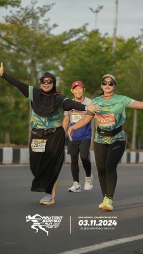 Race photo from Arutmin Borneo Run 2024