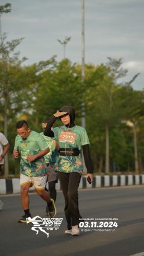 Race photo from Arutmin Borneo Run 2024