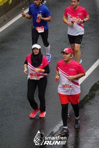 Race photo from Smartfren Run 2024