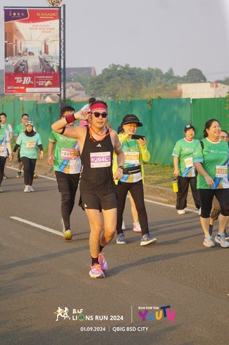 Race photo from BAF LIONS RUN 2024