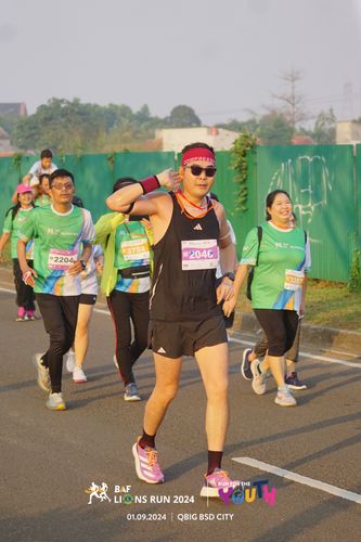 Race photo from BAF LIONS RUN 2024
