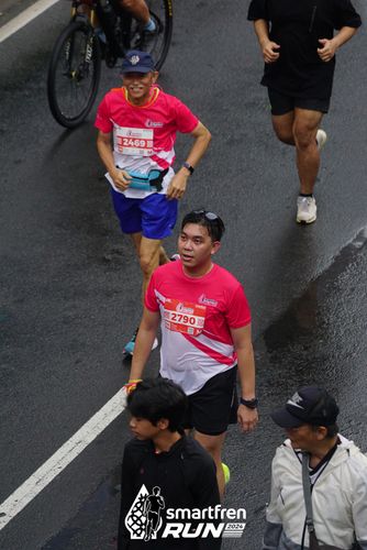 Race photo from Smartfren Run 2024