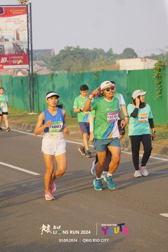 Race photo from BAF LIONS RUN 2024