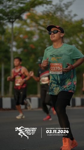 Race photo from Arutmin Borneo Run 2024