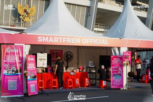 Race photo from Smartfren Run 2025 