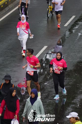 Race photo from Smartfren Run 2024