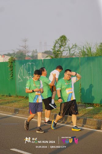Race photo from BAF LIONS RUN 2024