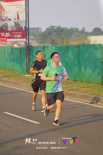 Race photo from BAF LIONS RUN 2024
