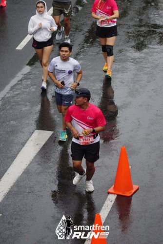 Race photo from Smartfren Run 2024