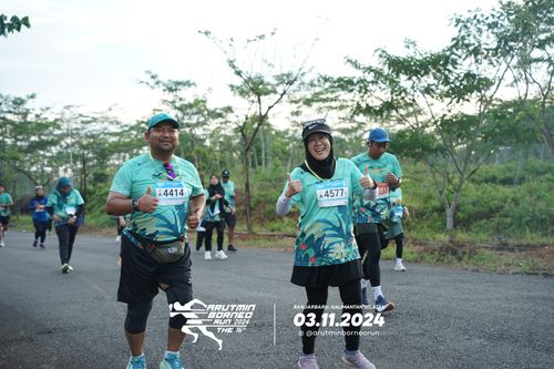 Race photo from Arutmin Borneo Run 2024