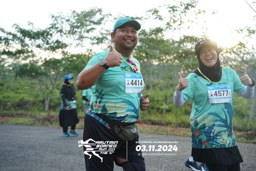 Race photo from Arutmin Borneo Run 2024