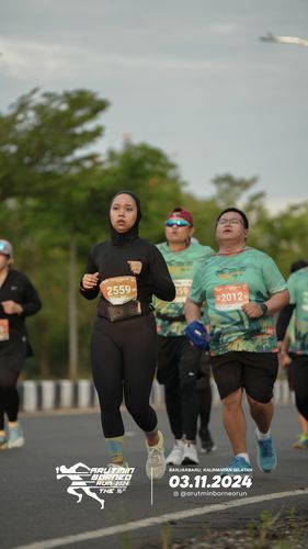Race photo from Arutmin Borneo Run 2024