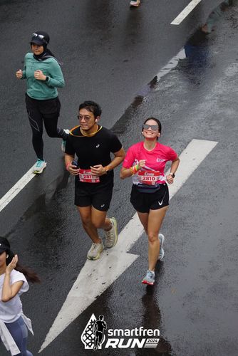 Race photo from Smartfren Run 2024