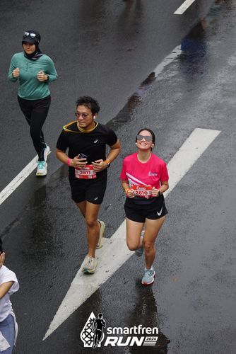 Race photo from Smartfren Run 2024