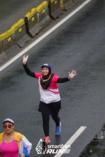 Race photo from Smartfren Run 2024