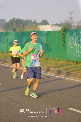 Race photo from BAF LIONS RUN 2024