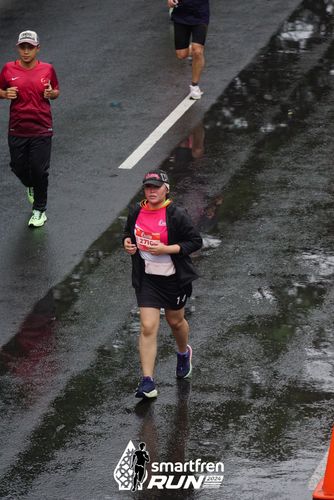 Race photo from Smartfren Run 2024