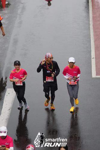 Race photo from Smartfren Run 2024