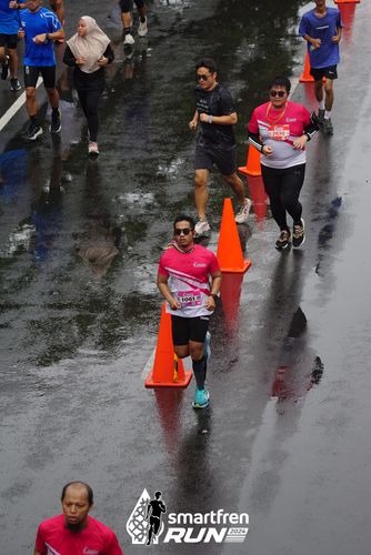 Race photo from Smartfren Run 2024