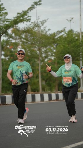 Race photo from Arutmin Borneo Run 2024