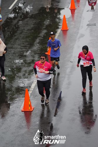 Race photo from Smartfren Run 2024