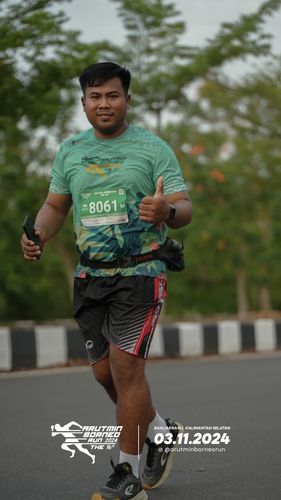 Race photo from Arutmin Borneo Run 2024