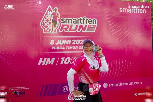 Race photo from Smartfren Run 2025 