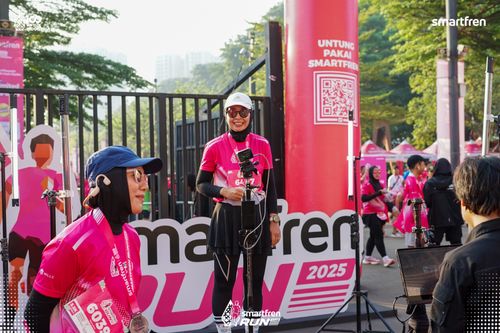 Race photo from Smartfren Run 2025 