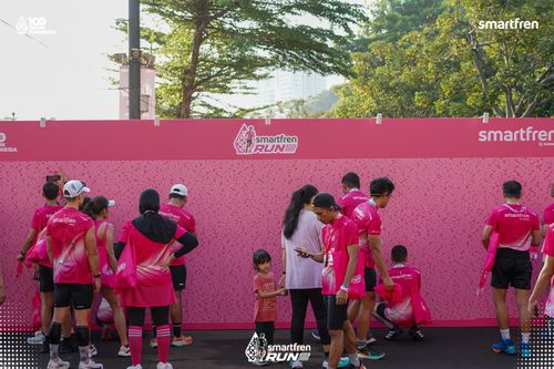 Race photo from Smartfren Run 2025 