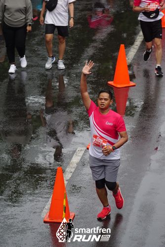 Race photo from Smartfren Run 2024