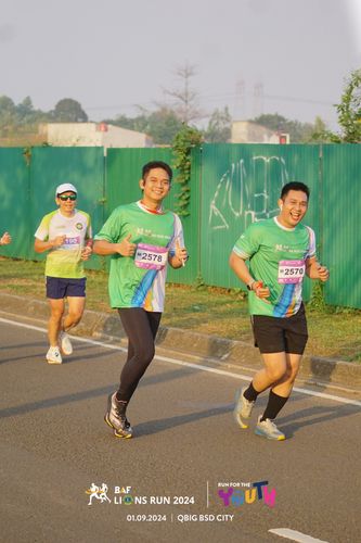 Race photo from BAF LIONS RUN 2024