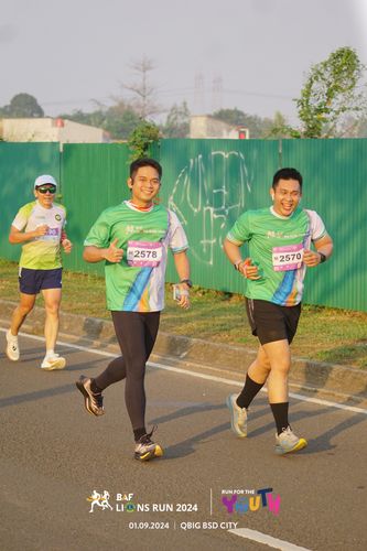 Race photo from BAF LIONS RUN 2024