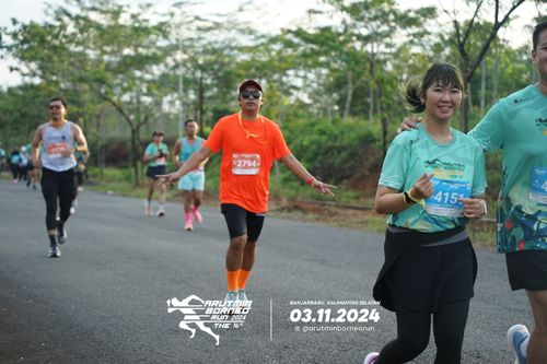Race photo from Arutmin Borneo Run 2024