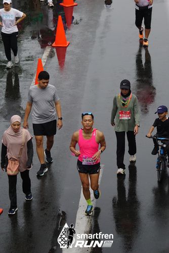 Race photo from Smartfren Run 2024