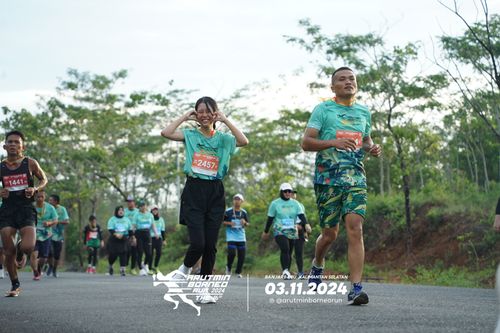 Race photo from Arutmin Borneo Run 2024