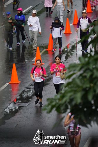 Race photo from Smartfren Run 2024