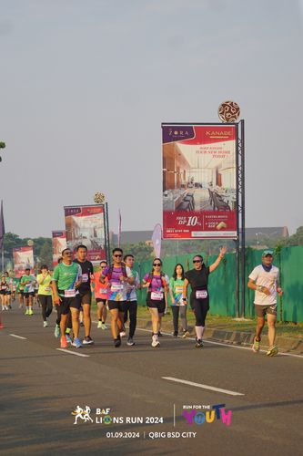 Race photo from BAF LIONS RUN 2024