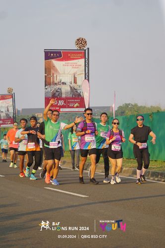 Race photo from BAF LIONS RUN 2024