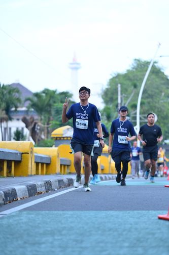 Race photo from KEMLU RUN 2025