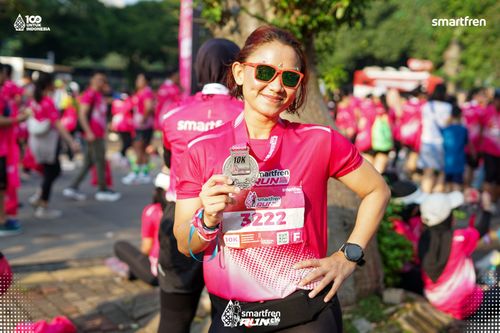 Race photo from Smartfren Run 2025 