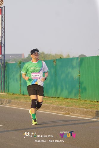 Race photo from BAF LIONS RUN 2024