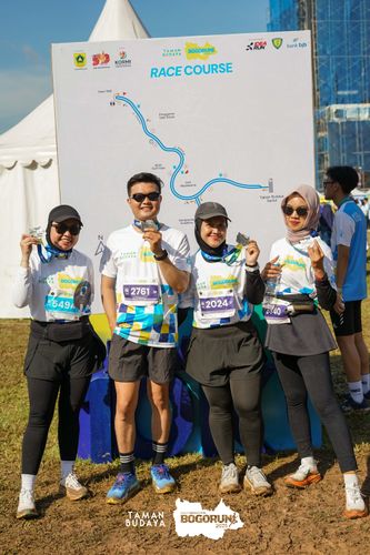 Race photo from Taman Budaya x BOGORUN 2025