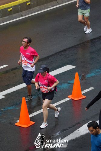 Race photo from Smartfren Run 2024